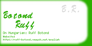 botond ruff business card